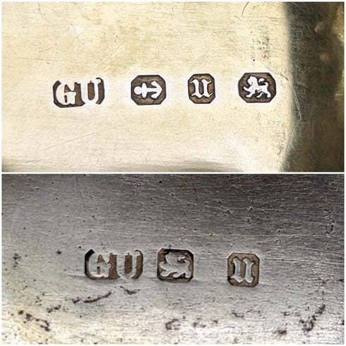 1894 British Antique Sterling Silver Vinaigrette George Unite