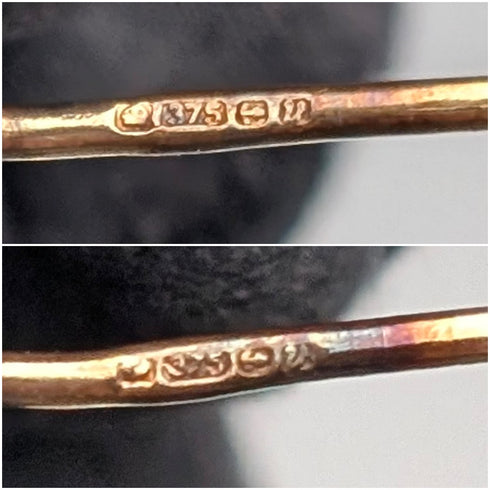 British Vintage Jewelry K9 Gold & Pearl Stud Earrings