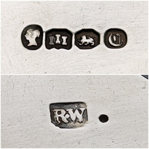 1839年 英国アンティーク 純銀製 シュガートング 46g Robert Williams