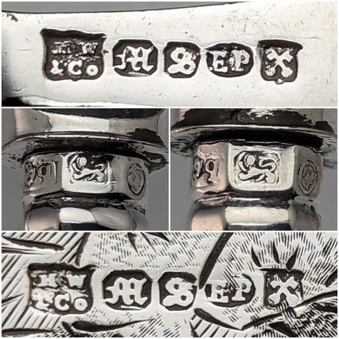 【ご予約済】1836年 英国アンティーク 純銀製ハンドル フィッシュカトラリー 12ペアセット 箱入り