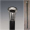 1908 British Antique Black Shaft Sterling Silver Rondelle Handle Walking Stick Cane 90cm J Howell