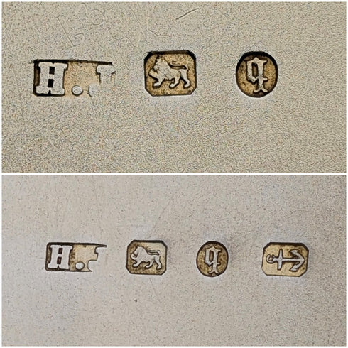 1890年 英国アンティーク 純銀製 オーバルスナッフボックス 90g Howard James