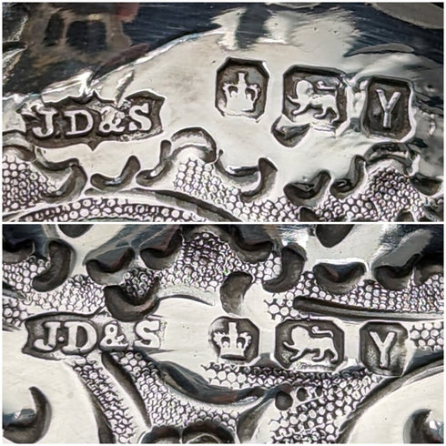 1891 年英國古董純銀糖罐和奶油壺 88 克 James Dixon & Sons