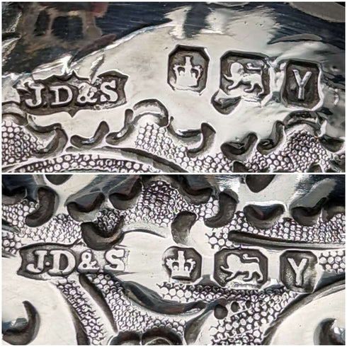 1891 年英國古董純銀糖罐和奶油壺 88 克 James Dixon & Sons