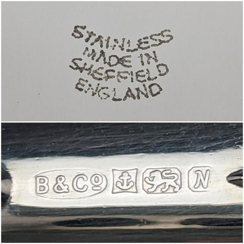 1987年 英国ヴィンテージ 純銀製ハンドル ケーキスライサー 箱入り Broadway