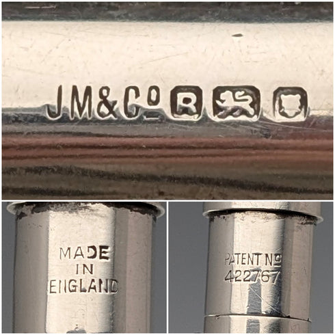 1952年 英国 ヤード・オ・レッド 純銀製 推進式ペンシル