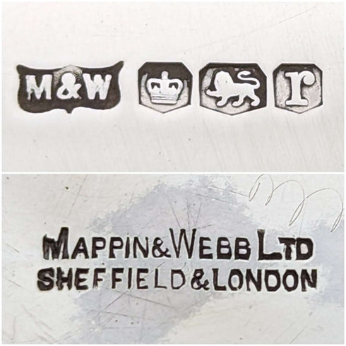 1934 英國復古純銀耳環盤 90 克 Mappin & Webb