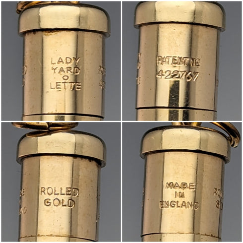 英國復古 Yard O' Red 捲金自動鉛筆 4 件裝盒裝