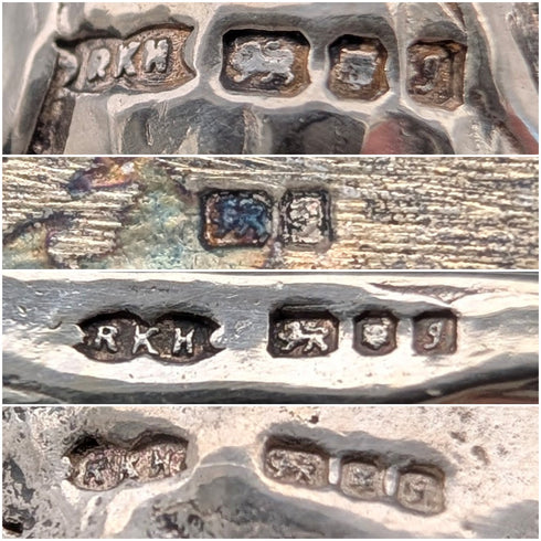 英國復古純銀蕾絲工匠與貓咪迷你擺件,132克(RKH)