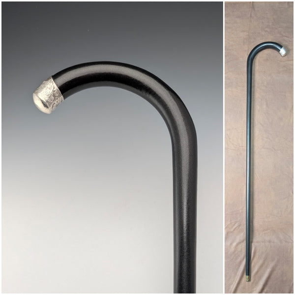 1923 年英國古董男士彎柄純銀裝飾手杖 94 公分 Kendall&Sons