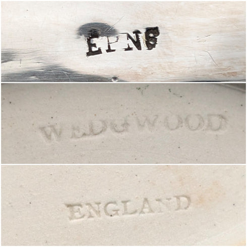 Antique British Wedgwood Biscuit Barrel Jasperware Royal Blue