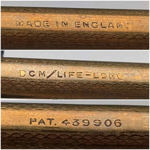 英國復古終身捲金自動鉛筆