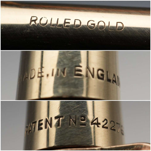 British vintage Yard-O-Led rolled gold round-barrel propelling pencil