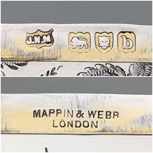 1897 年英國古董純銀卡包日本風格裝飾 75 克 Mappin & Webb