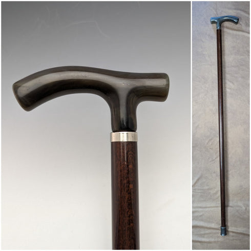 英國復古男式手杖喇叭風格樹脂手拿包手柄 95 厘米