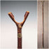 British Vintage Hardwood Thumbstick Hiking Stick Walking Stick 140cm Classic Canes