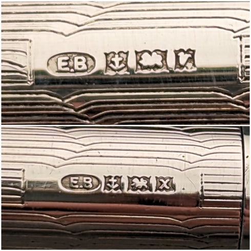 約 1970 年英國復古 Yard O' 紅色純銀自動鉛筆和原子筆