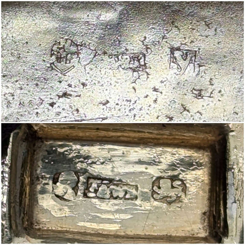 1822 年英國古董純銀油醋汁 Thomas & William Simpson