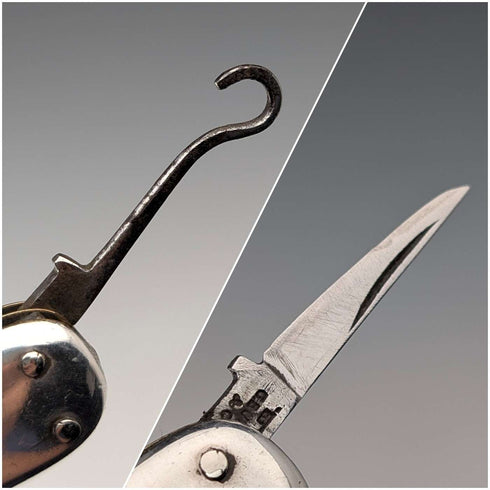 Antique British silver handle multi-tool