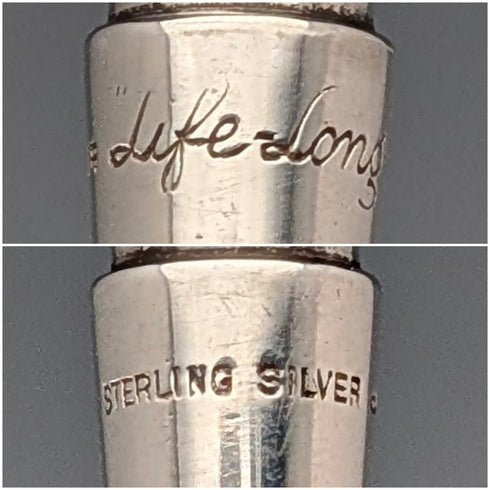 英国ヴィンテージ ライフロング 純銀製 シャープペンシル 紙箱・リーフレット付