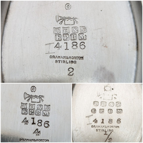 1913年頃 英国アンティーク シルバープレート製 ティーセット James Ballatyne & Sons