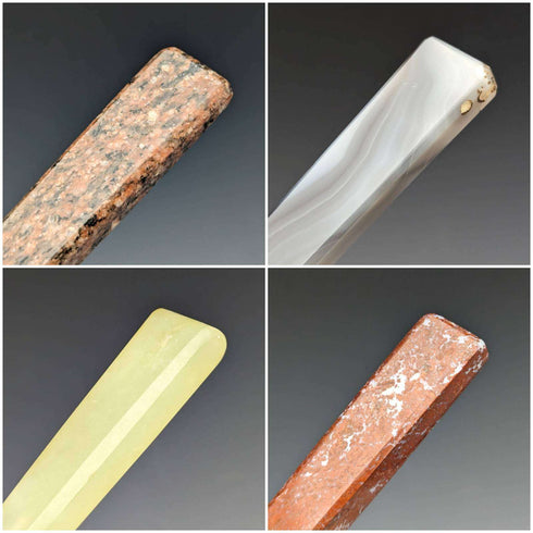 1900 年左右英國復古天然石柄餐具 12 對套裝盒裝卡文迪什