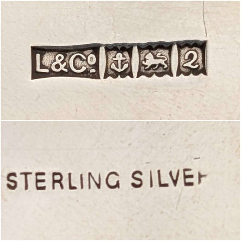 1965年 英國復古 純銀製 手鍊 56g E Liley&Co