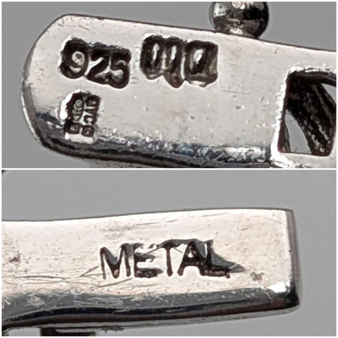 ヴィンテージ 純銀&ジルコニア テニススタイル ブレスレット