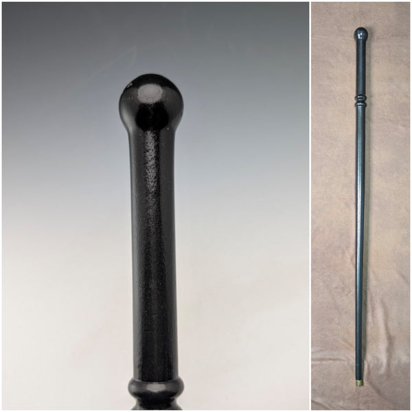 復古黑軸圓柄手杖 85 厘米