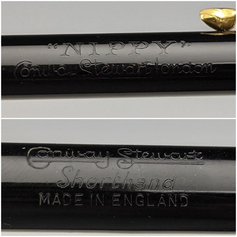 英國復古 Conway Stewart 鋼筆鉛筆套裝黑色盒裝