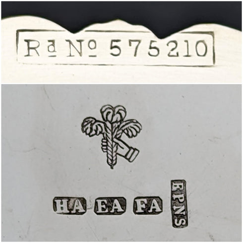 1910年 英国アンティーク シルバープレート製 ジャムバレル Atkin Brothers