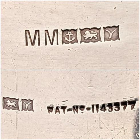 1973年 英國復古 純銀製 手鍊 46g Monomil Ltd