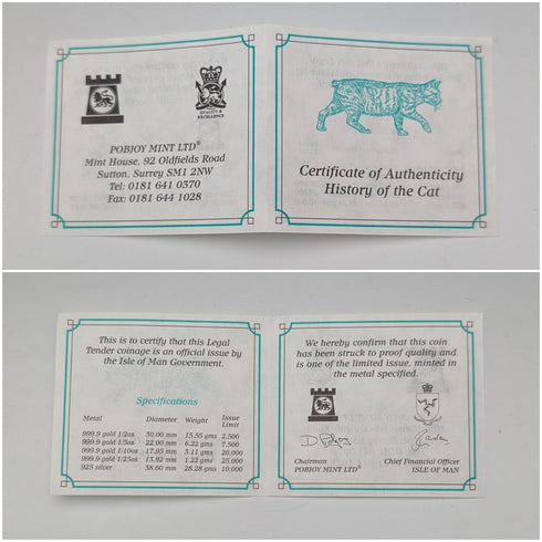 英国マン島 クラウン銀貨 「猫の歴史:バステト神」PobjoyMint ケース・説明書付