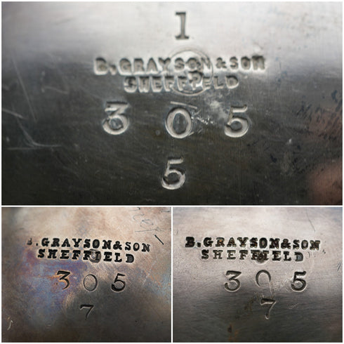 19世紀末 英國古董鍍銀咖啡具 B.Grayson&Son