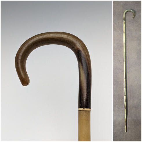 英國復古手杖彎柄牛角軸 90 厘米