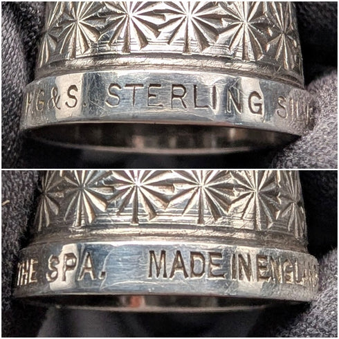 英國復古純銀頂針 3件套裝