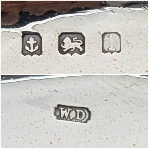 1908 年英國古董純銀藥膏直徑 30 公分 624 克 William Devenport