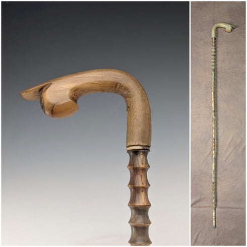 英國復古牛角軸牛角手柄手杖 手杖 94 厘米