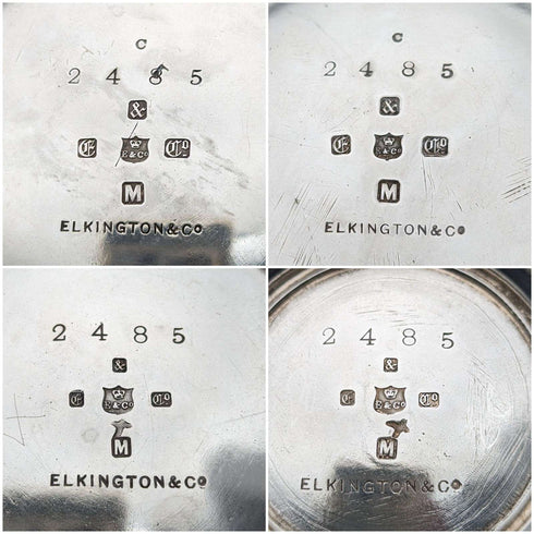 1873年 英国アンティーク シルバープレート製 ティー/コーヒーセット Elkington