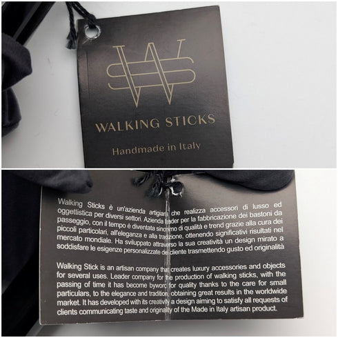 【新品】イタリア製 純銀製 パロットヘッドハンドル シャフト ステッキ 杖 94cm