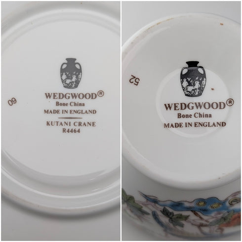 英國復古 Wedgwood「九谷鶴」杯碟三件組①