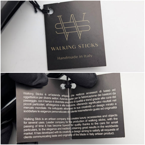 【新品】イタリア製 純銀製 ファルコンハンドル シャフト ステッキ 杖 97cm