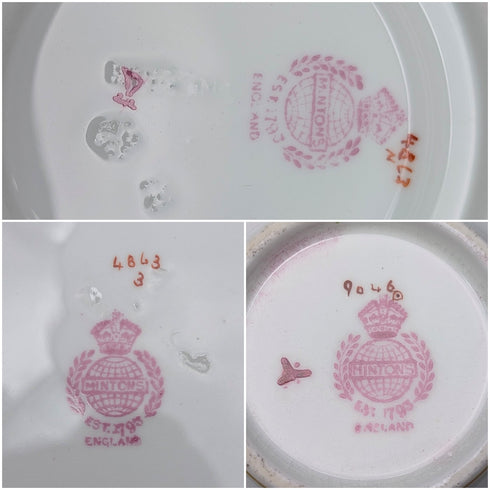 英国ヴィンテージ ミントン グリーンコカトリス ティーカップトリオ