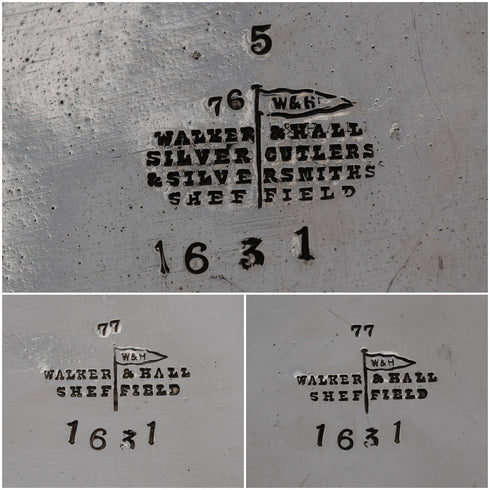 約1900年 英國古董鍍銀茶具 Walker&Hall