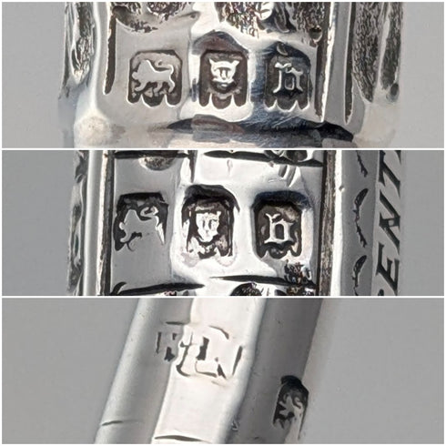 1917 年英國古董純銀裝飾指揮棒 Ebenezer Newman 帶盒