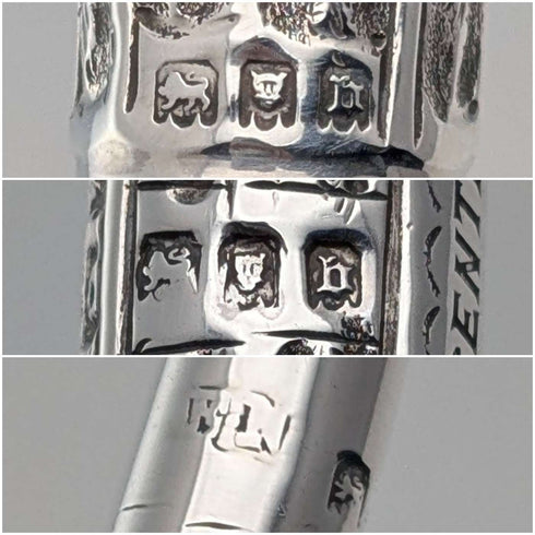 1917 年英國古董純銀裝飾指揮棒 Ebenezer Newman 帶盒