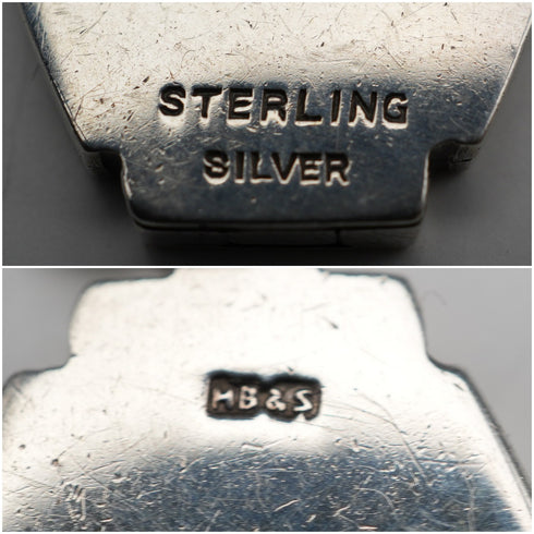 Vintage Sterling Silver Locket with Sterling Silver Necklace, Total 7.4g HB&S