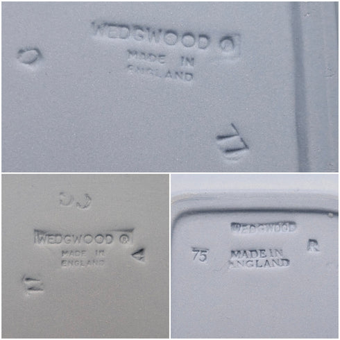 英國復古韋奇伍德碧玉瓷品托盤三件套