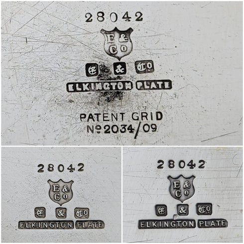 1921年頃 英国アンティーク シルバープレート製ティーセット Elkington