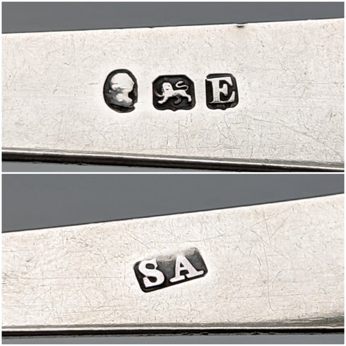 1800 年英國古董純銀糖鉗 28 克 Stephen Adams